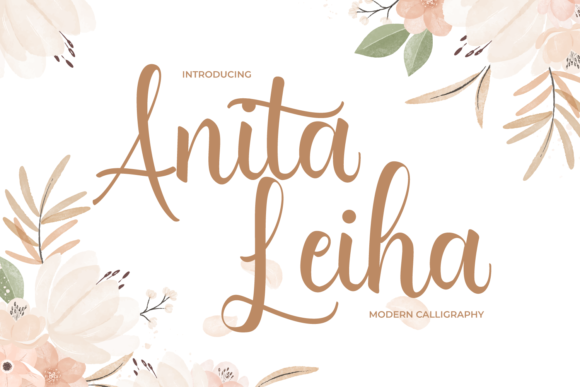 Anita Leiha: A Classic Calligraphy Script Font for Editorial Design