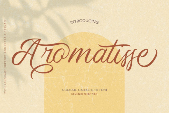 Aromatise Font for Elegant Brand Identity