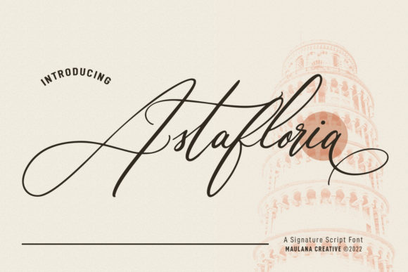 Astafloria: Elegant Script Font for Romantic Campaigns