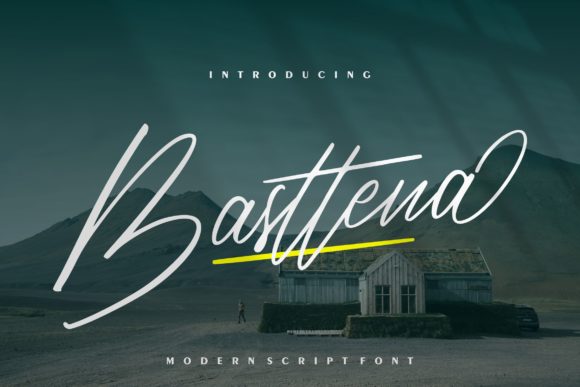 Basttena Font for Modern Whimsical Branding