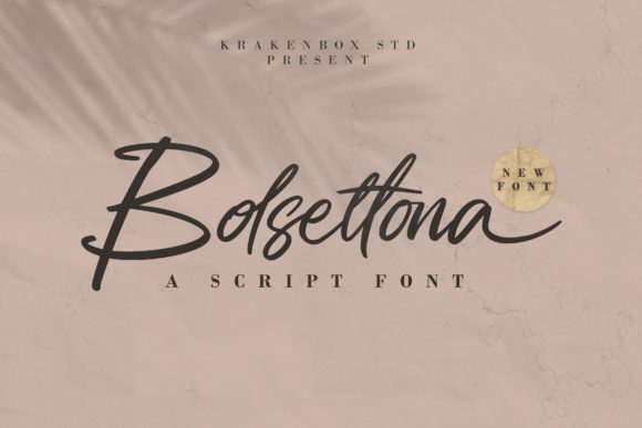 Bolsettona: A Sophisticated Script Handwritten Font for Elegant Editorial Design