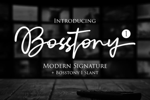 Bosstony 1: A Classy Script Handwritten Font for Real Design Work