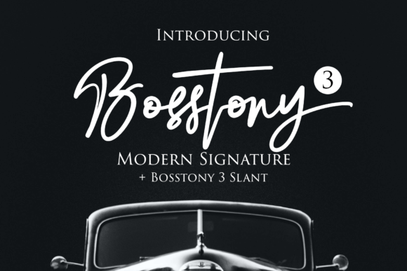 Bosstony 3: A Natural Script Font for Elegant Editorial Design