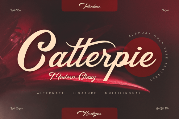 Catterpie Script Font for Elegant Campaign Design