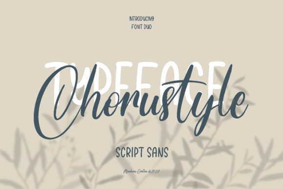 Chorustyle Duo: Friendly Script Handwritten Fonts for Crafters