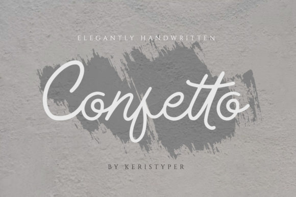 Confetto Script Font for Romantic Branding Projects