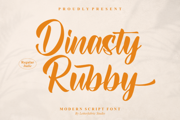 Dinasty Rubby Script Font for Romantic Handmade Designs