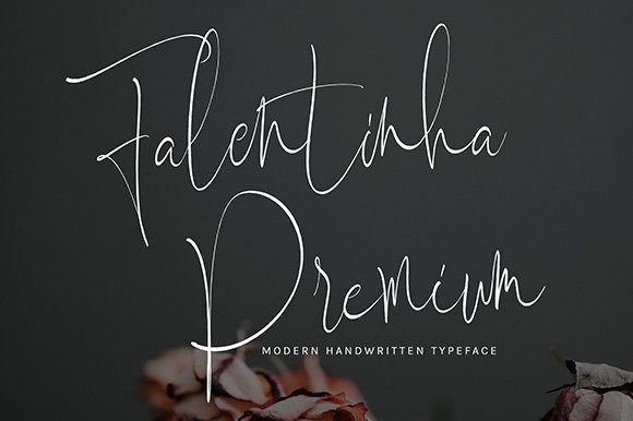 Falentinha Premium: A Romantic Script Handwritten Font for Designers