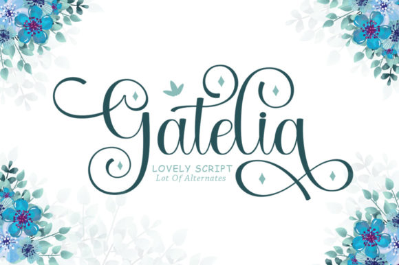 Gatelia Script Font for Handmade & Printable Creators