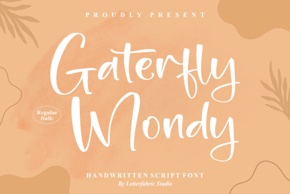 Gaterfly Mondy: A Delicate Script Font for Thoughtful Editorial Design