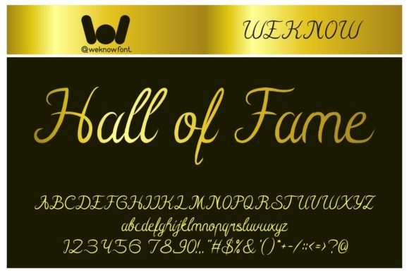 Hall of Fame Script Font for Elegant Brand Identity