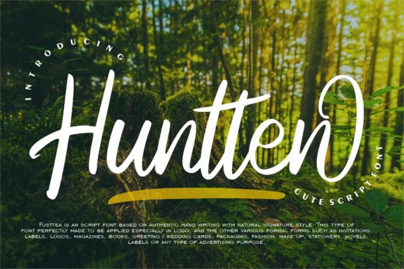 Huntten Script Font for Creative Branding