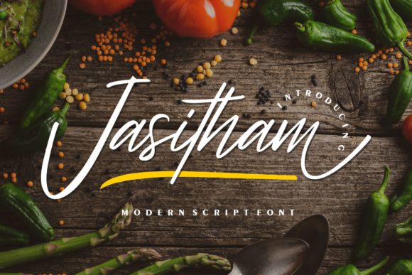 Jasitham: A Graceful Script Font for Editorial Elegance