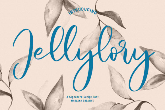 Jellylory Script Font for Joyful, Romantic Handmade Designs