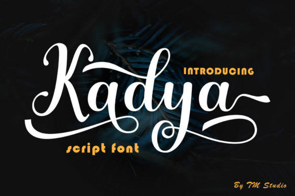 Kadya: A Thin Script Font for Elegant Editorial Design