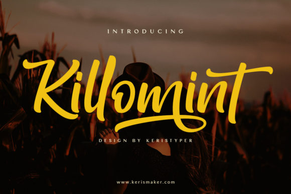 Killomint Script Font for Elegant Brand Identity