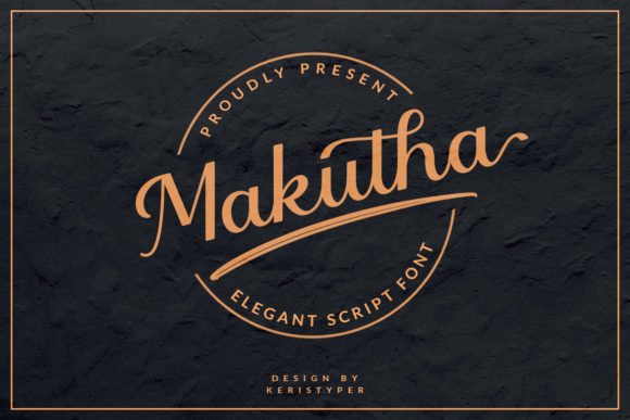 Makutha: An Elegant Script Handwritten Font for Real Design Work