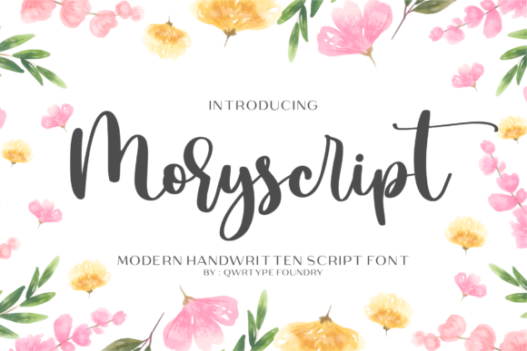 Moryscript: A Modern Handwritten Script Font for Editorial Warmth