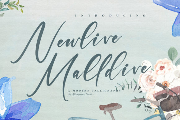 Newlive Malldive: A Relaxed Script Font for Small Business Branding