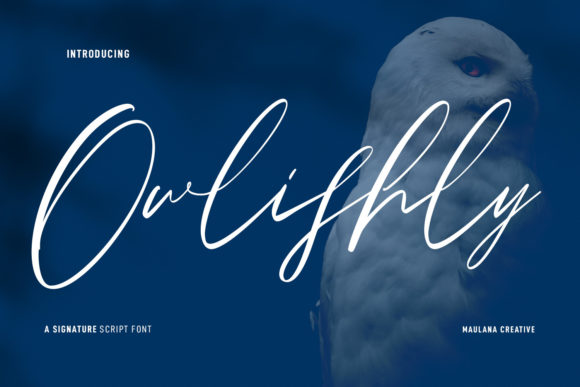 Owlishly: An Expressive Modern Script Font for Makers