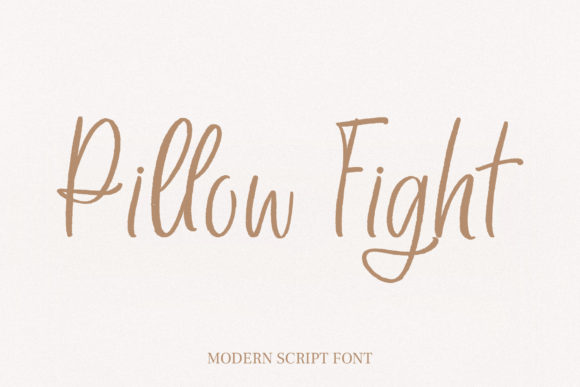 Pillow Fight: A Modern Script Font for Digital Branding