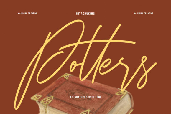 Potters: A Graceful Script Handwritten Font for Elegant Design
