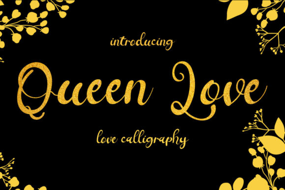 Queen Love Script Font for Elegant Branding