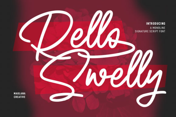 Rello Swelly: A Fancy Modern Script Font for Handmade Creators