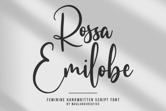 Rossa Emilobe: A Luxury Script Font for Small Business Branding