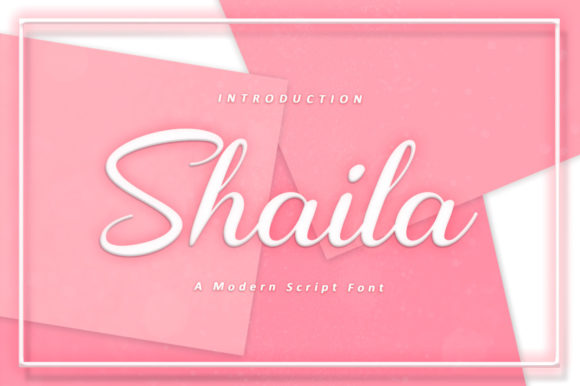 Shaila: A Modern Script Font for Thoughtful Editorial Design