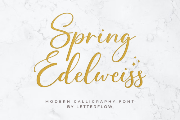 Spring Edelweiss Font for Elegant, Refreshing Campaign Design