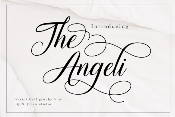 The Angeli: A Romantic Script Typeface for Handmade Creators