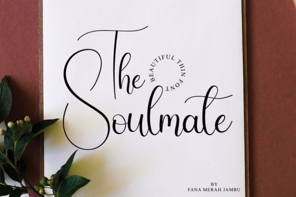 The Soulmate Script Font for Elegant Handmade Designs