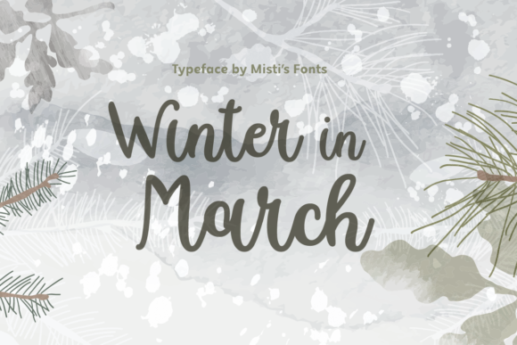 Winter in March Script Font for Handmade Brands